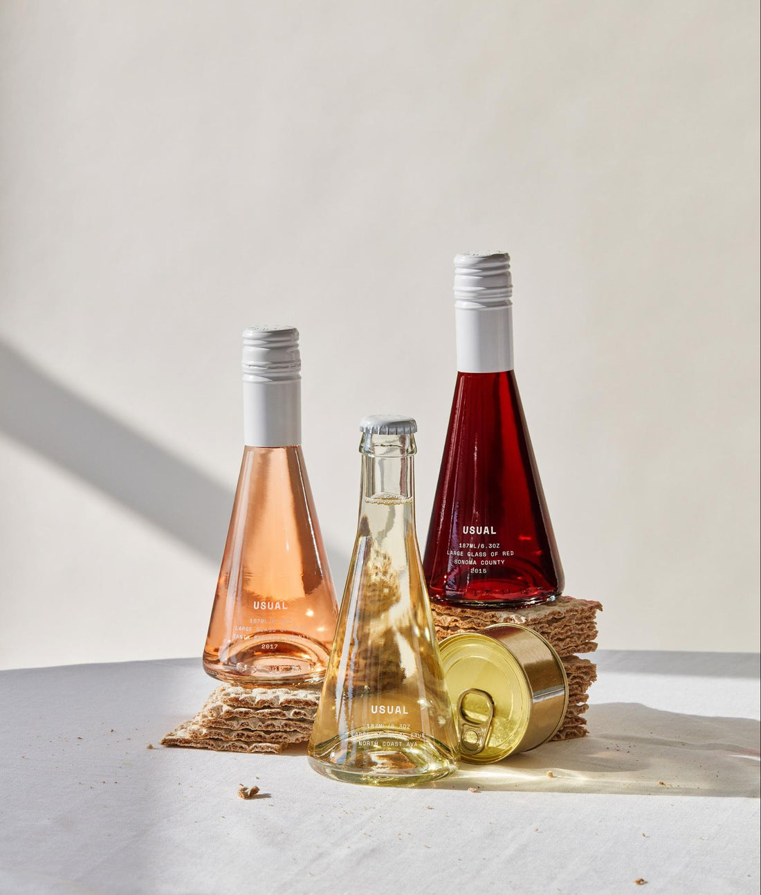 Is wine gluten-free? Bottles of Usual Wines varieties