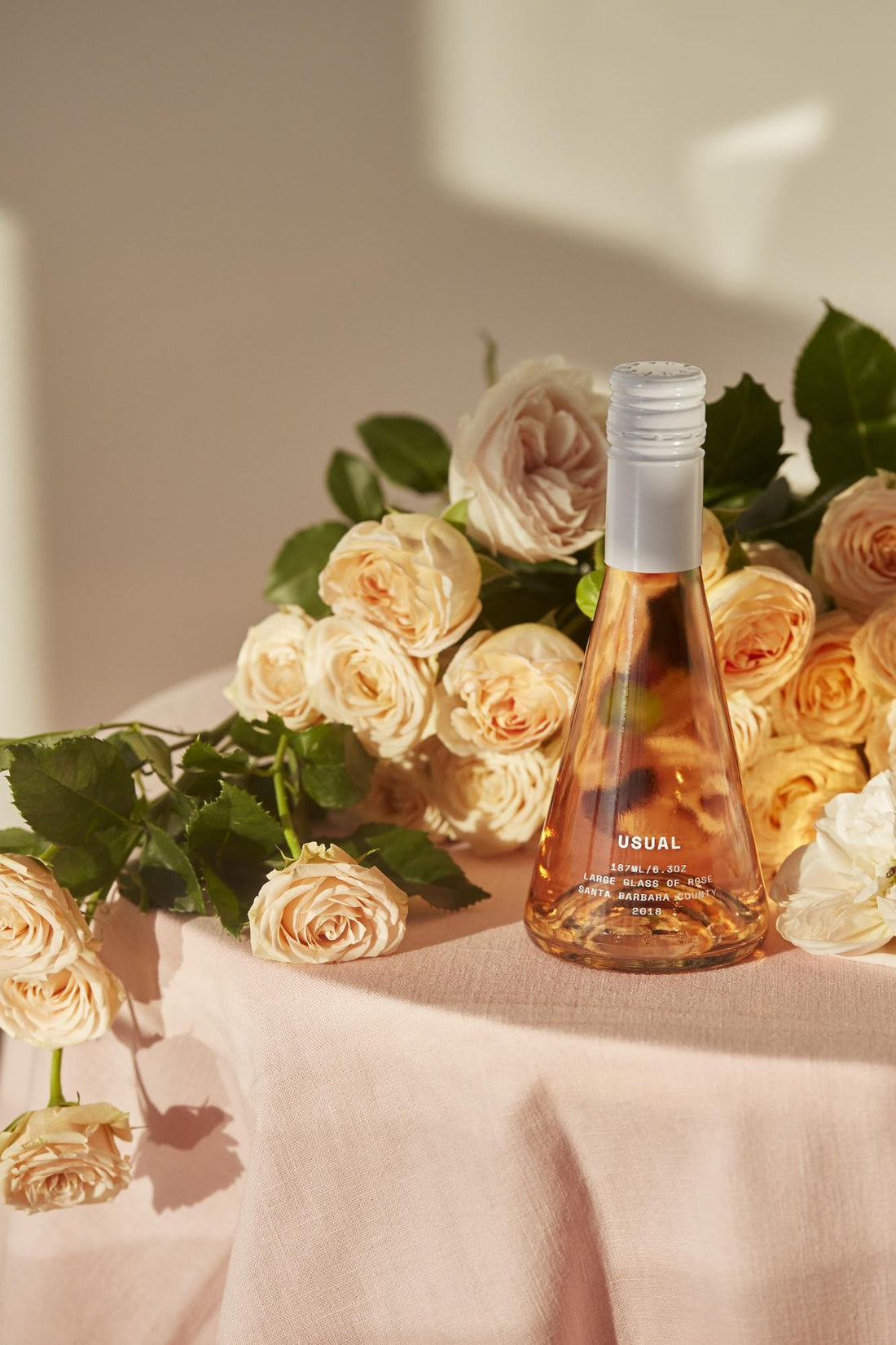 sulfite free wine: a photo of a large bottle of Rosé from Usual Wines